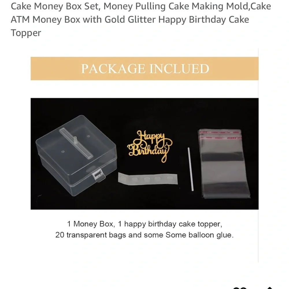 Cake money box